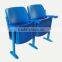 New armrest foldable blow molded plastic stadium seat