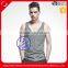 Custom wholesale 100% cotton mens pocket stringer tank top