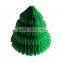 Green Tree Foldable Handmade Honeycomb Christmas Paper Decorations