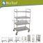 Quality Steel 2 tier Stainless Steel Trolley with Castors