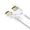 White ABS Shell Slim HDMI cable Supports Ethernet, 4K, UltraHD, 3D and Audio Return