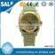 Japan quartz movt silicone stainless steel back water resistant sport watch