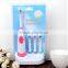 Family pack electric roating type toothbrush with 4 colors extral heads