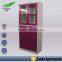Commen Glass Door Cabinet/ Low Price High Quality Steel Office Cupboard/ 2 Doors Stainless File Cupboard
