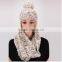 Colorful Hip Hop Beanies Knitted hat and scarf /Custom Beanie Hats/winter knitted hat