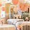 Decor Paper Flower For Garden Supplies tissue pom poms china birthday party items