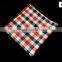 mens quality CHECKED Pocket Square handkerchief LINEN LOOK cotton