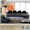 I shaped low price living room wooden sofa