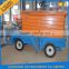 Customized Four Wheels Mobile Hydraulic Scissor Lift Work Platform for sale