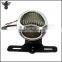 Chrome Vintage Smoke Lens Motorcycle Tail Light With Bracket for Harley Chopper