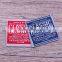 China custom cheap silk clothing brand woven polyester main labels