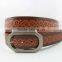 2016 New Design Western Floral Embossed Fashion Leather Belt