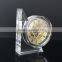 Personalized crystal glass mechanical clock