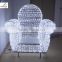 Fany white crystal chair decoration holiday time lights with high quality led light chair