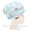 Women Satin with 100% EVA inner waterproof double layer shower caps