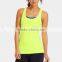 China sportswear  cotton spandex yellow fitness sexy tops for women
