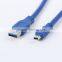 USB 3.0 Cable A type Male to USB 3.0 Mini 10pin type Male 0.3m