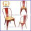 Wooden metal chair classic durable chair for restaurant room