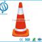 White and black rubber traffic cone,450mm/750mm reflective traffic cone innovative products for import