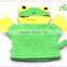 Frog shape Mommys Helper Kids Bath Mitt with Loofa Sponge Exfoliating Gloves