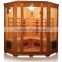 gym use losing weight 5 person corner type infrared function sauna room for fat people