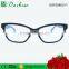 2016 spring and summer new design cat eye lady fake acetate eyewear with rubber finish