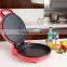 Open 180 degree Double frying Non-stick electric pizza maker