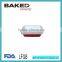 carbon steel square rectangular roast baking pan with silicone handle