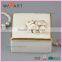 Good quality Square Shaped Luxury Jewelry Box With Gold Plating Rose