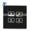 Smart touch light wall switch detector with touch screen microwave waterproof switch