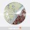 DEHENG Beautiful Flower Face Aluminum Wall Clock