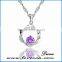 Wholesale 2016 Hot Square Pendant Sterling 925 Silver Necklace