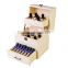 hot selling 3tier pine wooden 5-15ml essential oil bottles case gift box for For Travel & Presentations