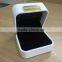 White color leatherette earring box