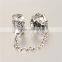 925 Sterling Silver Safety Chains 3A CZ European Safety Chains Fit European Bracelet