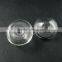 24mm transparent half ball mushroom shape glass dome cabochon with 3mm hole bottle 3070062