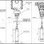 4-20mA submersible water level sensor/transmitter 4-20ma Level Transmitter with indicator