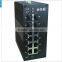 5 year warranty 4 Fiber Port and 8 RJ45 Port Din-rail Managed Gigabit Industrial Ethernet Switch i712A