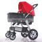 Factory direct sale lighweight baby pram stroller with shock absorption function