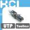 Direct Attach Tool-less Angled RJ45 UTP Modular Plug for Cat6A Cable