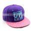 Oem Flat Brim Cap 6 Panel Flat Brim Cap Embroidery Your Design Custom Snapback Cap