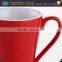 Fashion customized logo office red ceramic coffee cup wholesale