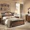 Luxury Italian Style Solid Wood 24K Gold Plated Bedroom Furniture/5PCS Italian Palace Bedroom Set(MOQ=1 SET)