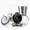 304 stainless steel pepper and salt grinder, Spherical glass spice grinder commercial