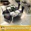 Latest Design Marble Stainless Steel Dinner Table Set