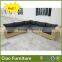 Outdoor L shape sofa set rattan outdoor furniture