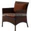 Chinese factory made outdoor PE wicker rattan chairs patio armchairs