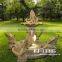 garden waterfall white bird sandstone fountain