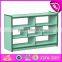 Customize colorful children furniture wooden book cabinet W08C190