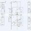 new model cheap price and good quality safe lock body 55x72